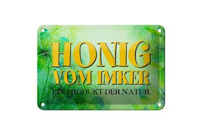 Blechschild Honig Imker Produkt der Natur, 3 verschied. Größen, Bienen