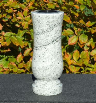 Vase BlumenVase Grabvase Gartenvase Steinvase FriedhofVase Granit Viscont