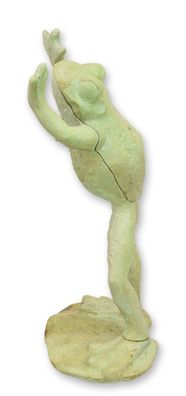 Figur Frosch Gusseisen Replikat Retro Design Dekoration
