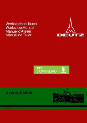 Werkstatthandbuch Deutz Fahr Getriebe für die Schlepper D2506 - D5506