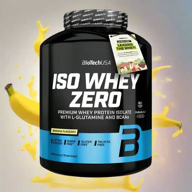 BioTech USA Iso Whey Zero Protein Pulver 1816g