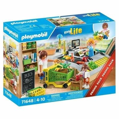 Playmobil 71648 My Life Bio-Supermarkt, Konstruktionsspielzeug