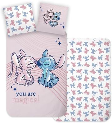 Disney Lilo & Stitch Bettwäsche Set You Are Magical 135x200cm/80x80cm