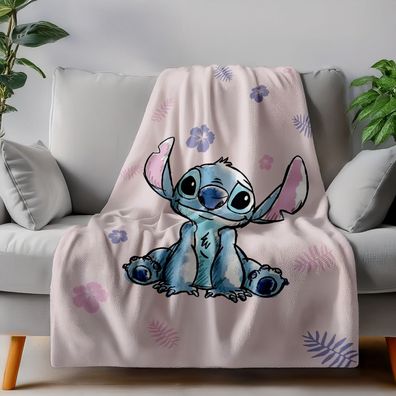 Lilo und Stitch Flauschdecke Kuscheldecke 100 x 150 cm