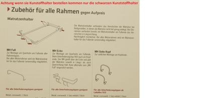 Matratzenhalter Lattoflex 200 300 300 xl 900 ab 03.2013 Beschreibung lesen