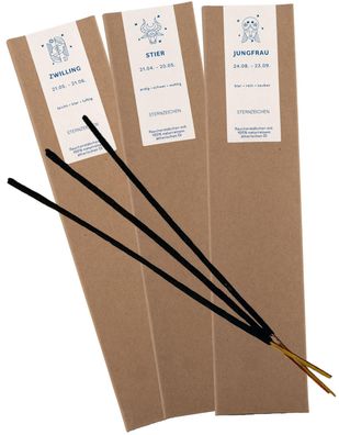 Sternzeichen, 12 Räucherstäbchen, Flora Perpetua, 10 g