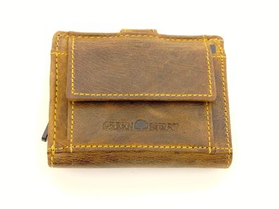 Vintage original RFID card slider coin brown