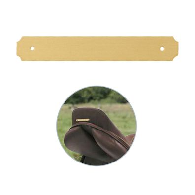 Pferdeschild mit Gravur - klein (innen gerundet) - für Sattel