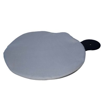 Aktiv Kat - Schlafmulde mit schwarzem Metallrahmen und Nano-Bezug Ø 45 cm - Hellgrau