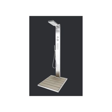 IDEAL Eichenwald Gartendusche Elba | inkl. WPC Plattform