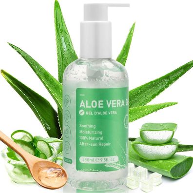 Aloe Vera Gel Creme 280ml aloe vera gel 100 prozent für Körper Gesicht After Sun