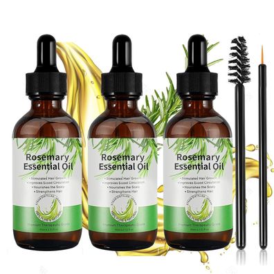 Rosmarinöl 180ml für Haarwachstum Set Hautpflege Natürlich gegen Haarausfall