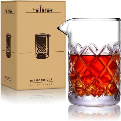 Cocktail Rührglas 18oz Kristall Bar Zubehör für Profi Barkeeper