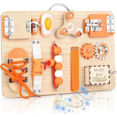 Busy Board Montessori Holz Motorikbrett Sensorik Spielzeug ab 1 Jahr