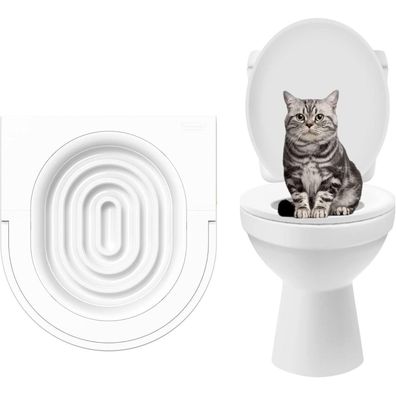 Katzentoiletten Trainer Weiß Universalgröße Robust Trennungsdesign