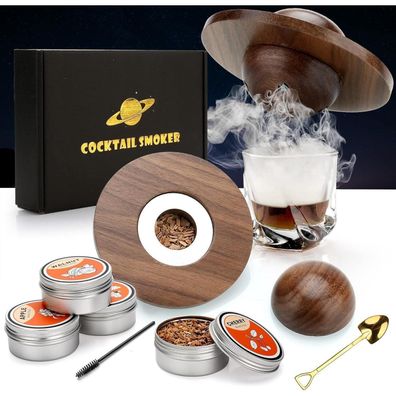 Cocktail Smoker Whisky Geschenkset Old Fashioned Kit mit Holzchips für Drinks
