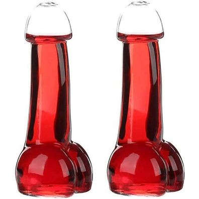 Lustiges Weinglas Set 2 Stück für Bier Cocktail Saft Party Pub KTV