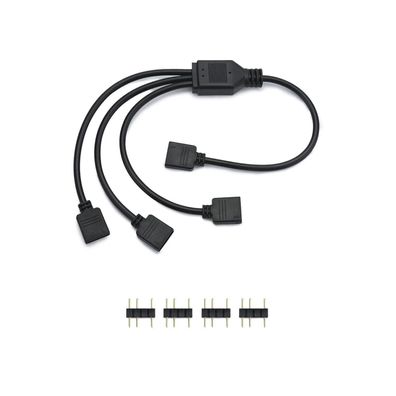 QWORK® 5V 3-polig ARGB Splitterkabel 1 Buchse auf 3 Stecker 30cm