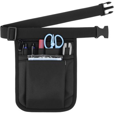 QWORK Krankenschwester Hüfttasche Schwarz Organizer Gürtel Pflegeset