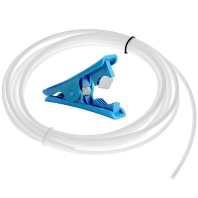QWORK® 8m PTFE Teflonschlauch 4mm 2mm ID Schlauchschneider 1.75mm Filament
