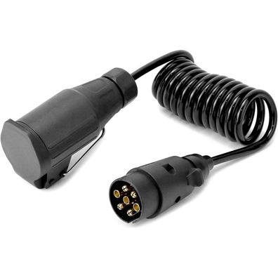 QWORK 2M Anhänger Adapterkabel 7 auf 13 polig 12V Caravan RV Traktor