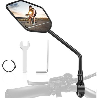 Fahrradspiegel E-Bike HD 360° Drehbar Klappbar Rückspiegel Fahrrad Zubehör