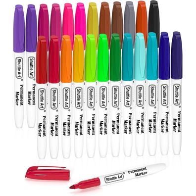 24er Set Shuttle Art Permanent Marker feine Spitze wasserfest Filzstifte