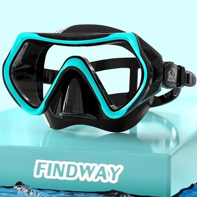 Findway Tauchermaske Erwachsene Verstellbares Silikonband HD Glas Anti-Leck