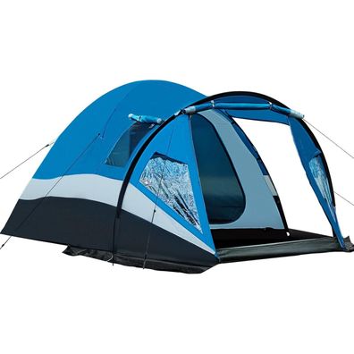 Portal Zelt 3-4 Personen XL Camping Kuppelzelt Vorraum 3000mm Wasserdicht