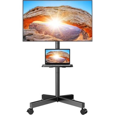 TV Ständer Rollbar Mobil-Halterung Rollwagen bis 40kg 400x400mm
