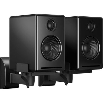 Lautsprecher Wandhalterung Halterung bis 25kg (2 Pack) Schwarz