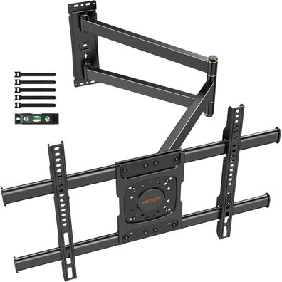 Schwenkbare TV Wandhalterung für 32-70 Zoll Flach&Curved Fernseher