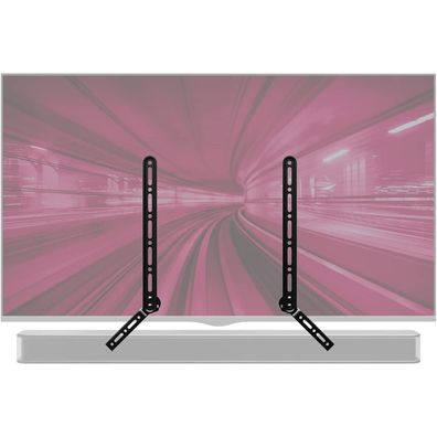 Putorsen Soundbar Halterung Universal für TV 23-65 Zoll bis 15kg Schwarz