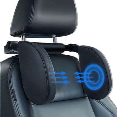 Auto Kopfstütze Kinder 360° Rotation Verstellbar Memory Foam