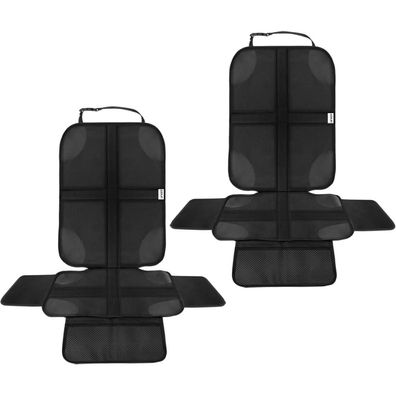Ezilif Kindersitzunterlagen Set, ISOFIX geeignet, Schwarz, Anti-Rutsch, Auto