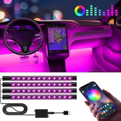 Innenbeleuchtung Auto LED Strip Ambientebeleuchtung USB APP
