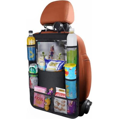 Auto Rücksitz Organizer Wasserdicht mit 8 Taschen für Kinder Tablet Halterung