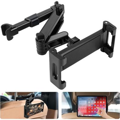 KFZ Tablet Halterung 360° Drehung Kopfstütze iPad Pro Air Mini Tab 4.7-11 Zoll