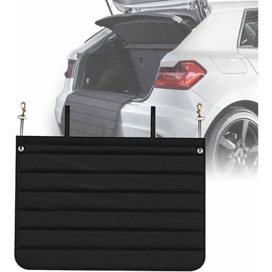 Schwarzer Auto Ladekantenschutz Hund Stoßstangenschutz 80x64 cm