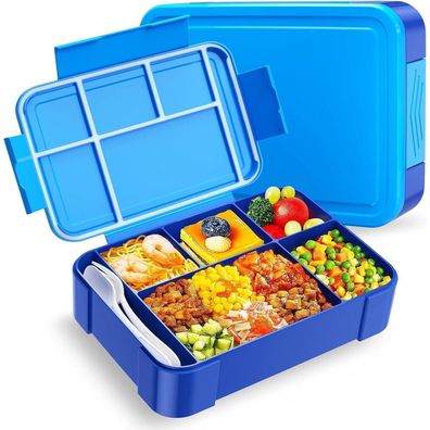 Brotdose Kinder 1300ml Lunchbox Auslaufsicher mit Fächern Grün