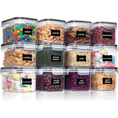 Vorratsdosen Set 0.8L Müsli Schüttdose Frischhaltedosen BPA frei luftdicht
