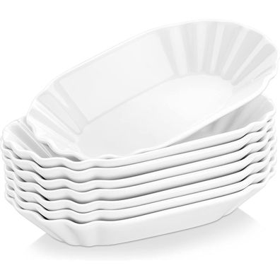 Malacasa Pommes Schale Set 8tlg. Porzellan Servierteller Beilagenschälchen