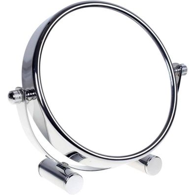 Kosmetik Standspiegel 5-fach Vergrößerung silber 360° drehbar 11.3