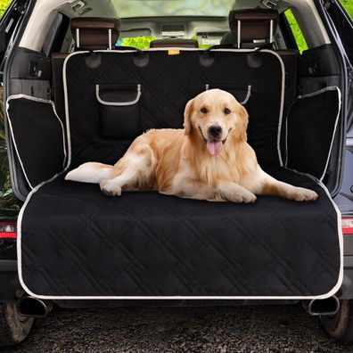 Auto Kofferraumschutz Hund 185x103cm Schwarz Wasserdicht & Reißfest