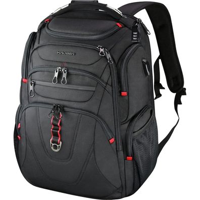 Laptop Rucksack 17,3 Zoll Business Reiserucksack Wasserdicht RFID Schwarz