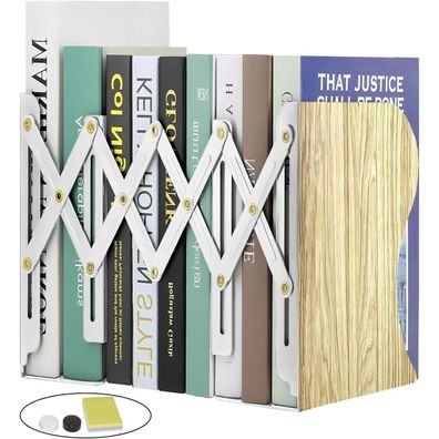 Daruite Buchstützen Metall Verstellbar Kinder Bücherregal Bücherstütze