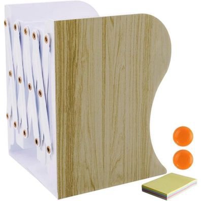 Verstellbare Metall Buchstütze für Regal Schreibtisch - Braun