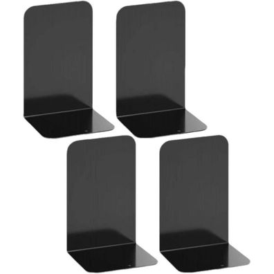 Metall-Buchstützen Robust Rutschfest Schwarz 20cm*14cm 4