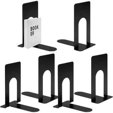 Metall Buchstütze Schwarz 80x70x130mm Bücherhalter Regal Magazine DVD Kinder