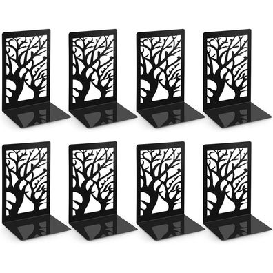 Buchstütze Metall 4er Set Schwarz 9,3x12x17,2cm Kinder Schule Bibliothek